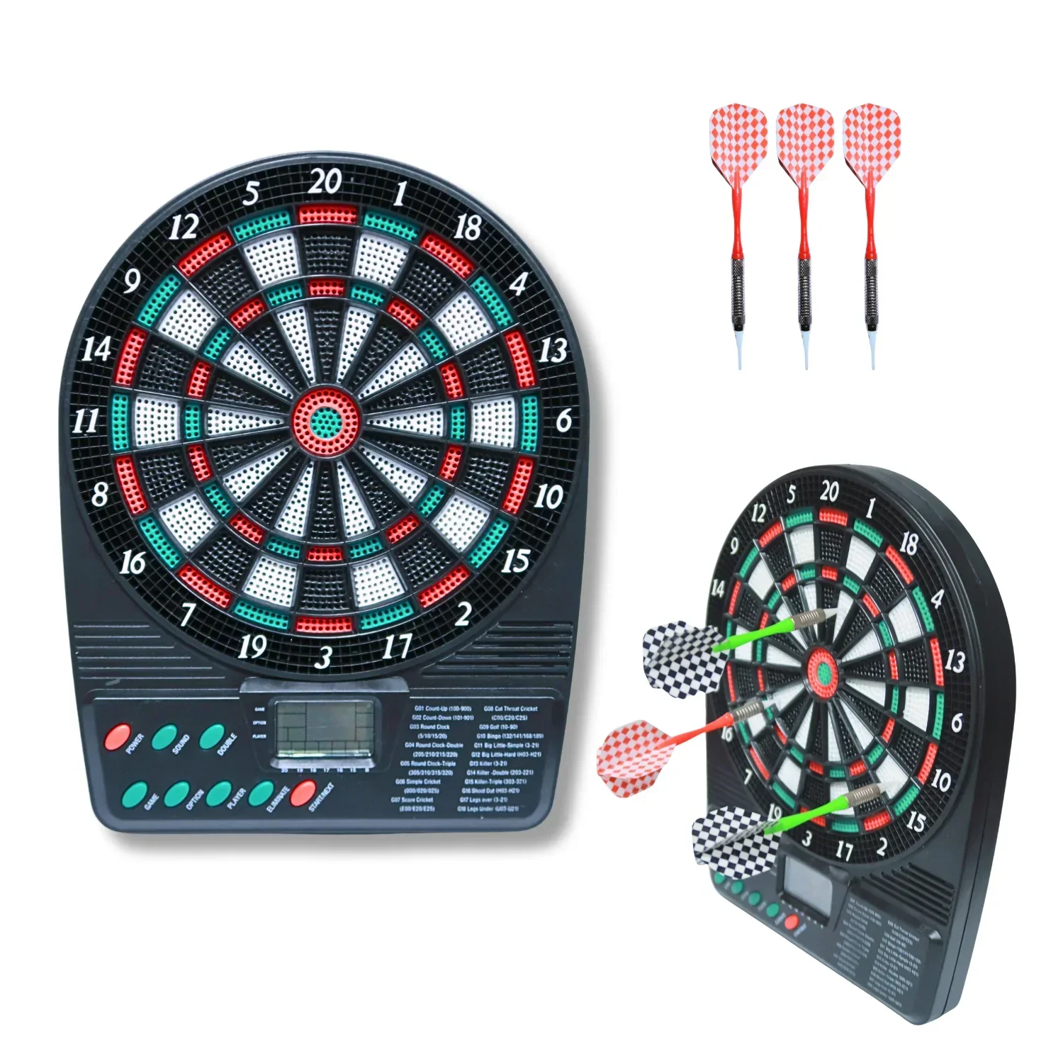 Electronic Dartboard Cabinet - Portable Electronic Dartboard - Wall-Mount &