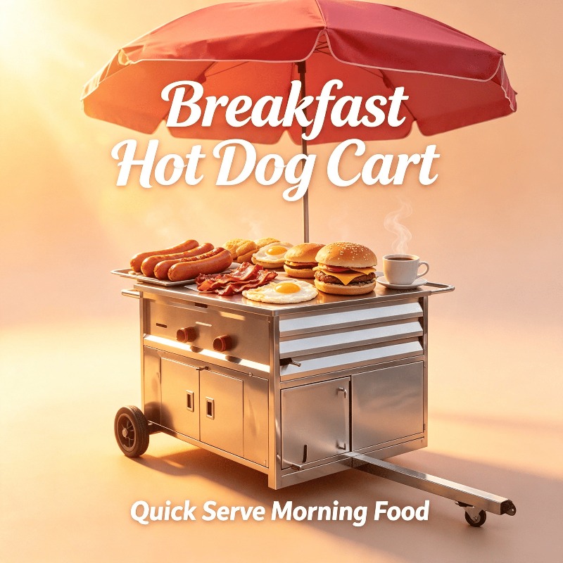 Compact Mobile Snack Food Cart - đánh giá và giá Hot Dog Vending Cart