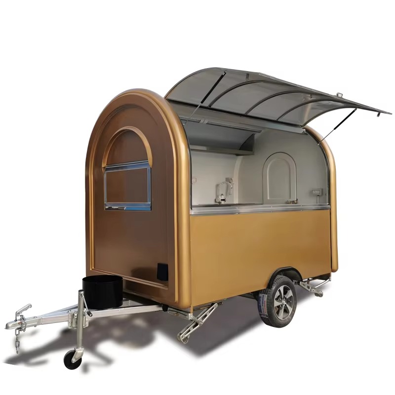 Mobile Food Trucks Coffee Food - đánh giá và giá Hot Dog Vending Cart