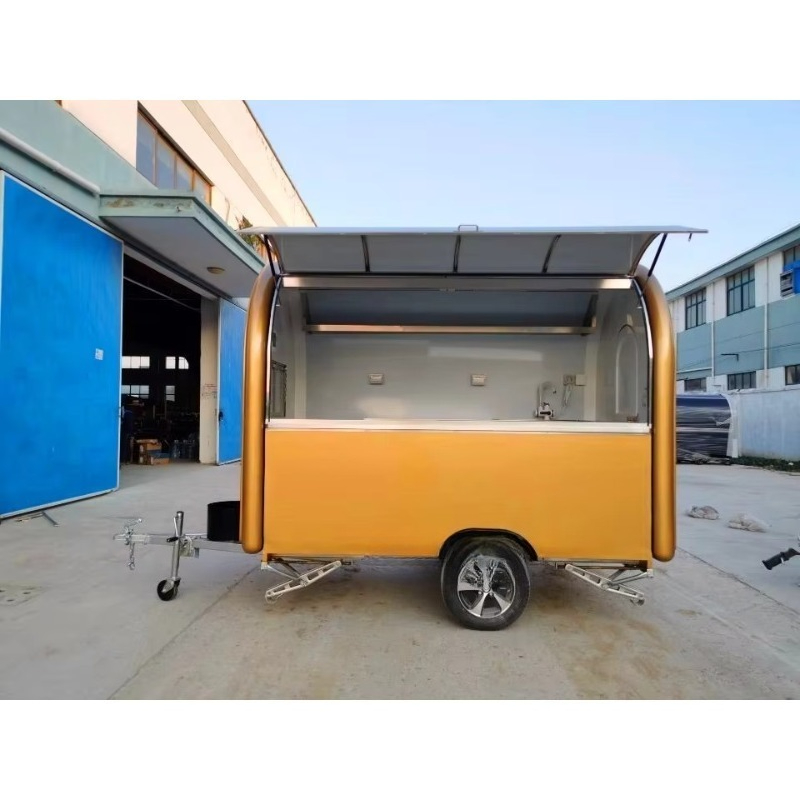 Mobile Food Trucks Coffee Food - đánh giá và giá Hot Dog Vending Cart
