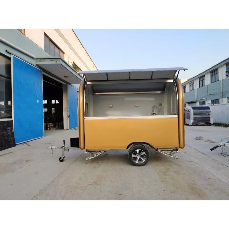 Mobile Food Trucks Coffee Food - đánh giá và giá Hot Dog Vending Cart