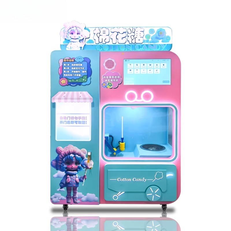 FOB Automatic Cotton Candy Ven - đánh giá và giá Vending Machine Qr Code