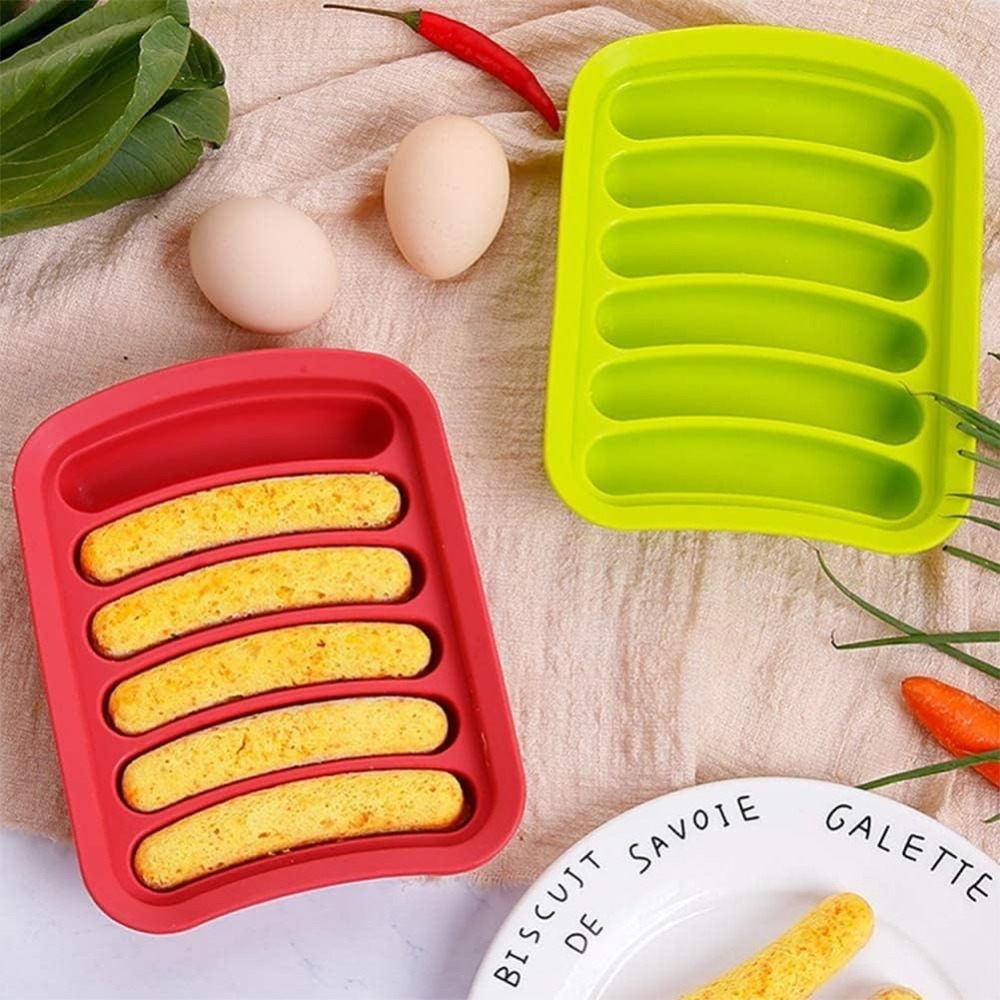 1Pcs Silicone Sausage Mold 6-c - đánh giá và giá Hot Dog Vending Cart