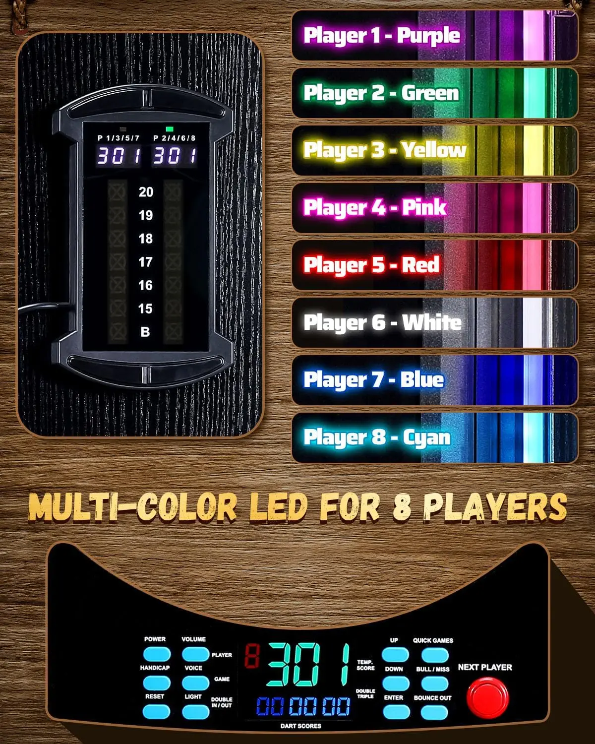 Electronic Dart Board, Electri - đánh giá và giá Electronic Dartboard Cabinet