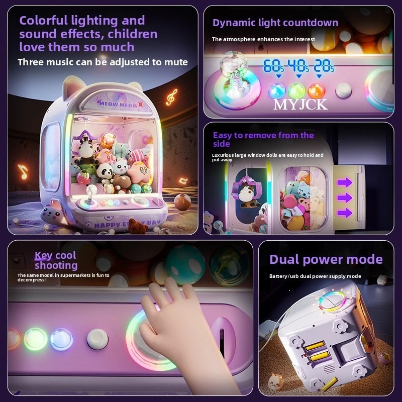 DIY Purple Automatic Doll Mach - đánh giá và giá Claw Crane Machine